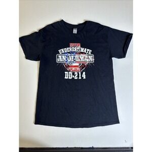 Gildan Ultra Cotton vintage t shirt ‎ Old Man DD-214 Size Large